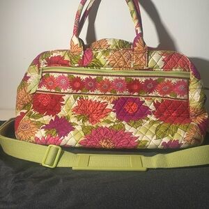 Vera Bradley Multicolor Floral Quilted Travel Bag